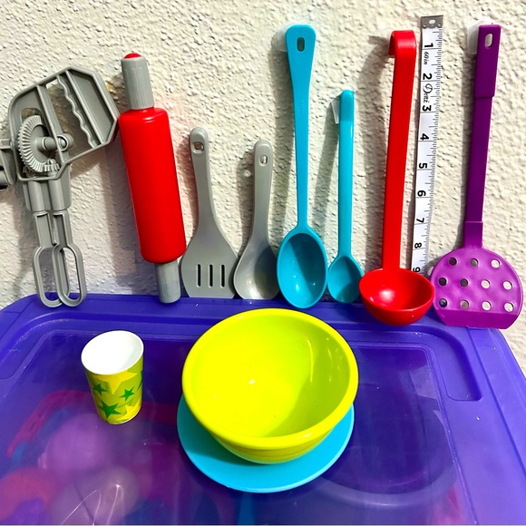 Kids pretend play cooking,kitchen utensils 11 piece set - Picture 1 of 2